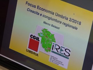 Rapporto Ires Cgil, per l’Umbria molte nubi sul 2019, rischio stagnazione