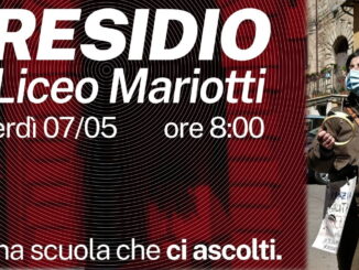 Venerdì 7 maggio alle 8 protesta in piazza davanti alla sede centrale del Liceo Mariotti a Perugia