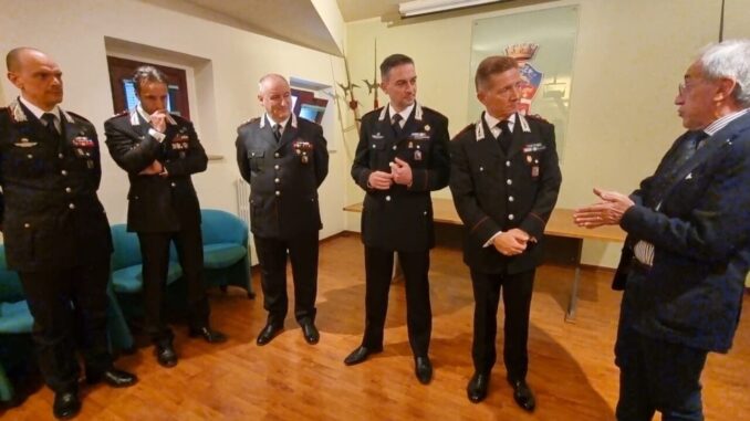 Laurito al reparto operativo dei Carabinieri di Perugia, Morra in pensione