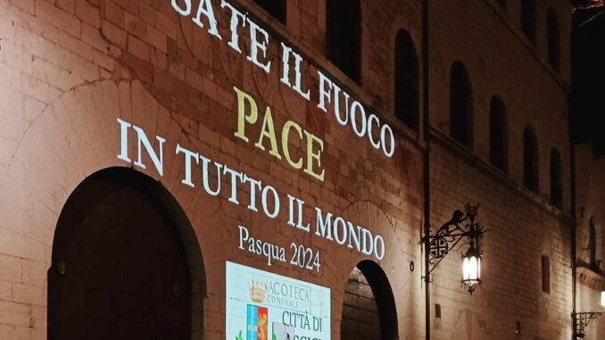 Un grido di pace da Assisi: il messaggio del sindaco Proietti