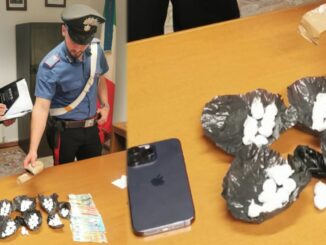 Arrestato 21enne con 52 grammi di cocaina, Carabinieri di Perugia