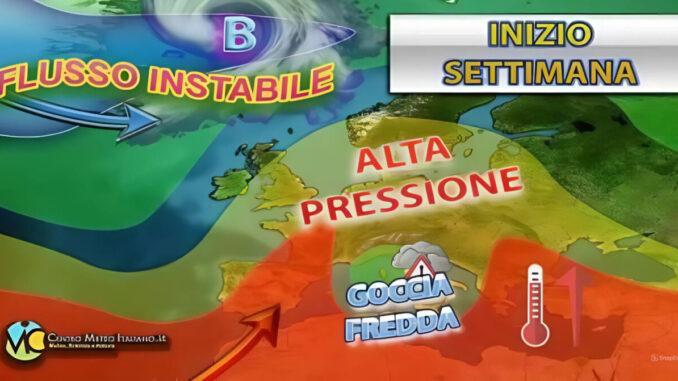 Cambio climatico Italia si prepara per settimana meteo instabile