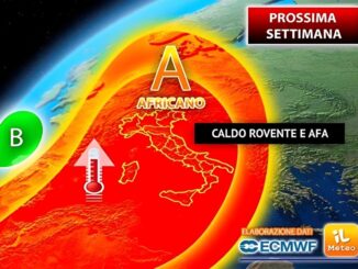 Caldo estremo in Italia: bolla africana con ondata di calore